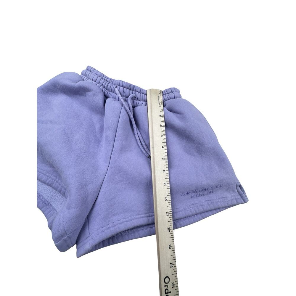 Comfrt Comfort Collection Pastel Edit Fleece Shorts Lavender Drawstring XS - Picture 7 of 10